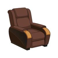 Stylish recliner featuring an extended footrest vector