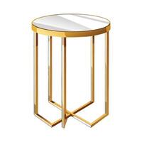 Stylish side table featuring a marble surface vector