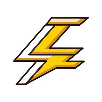 Chic lightning bolt wall shelf design