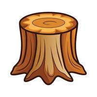 Creative side table in the shape of a tree stump vector