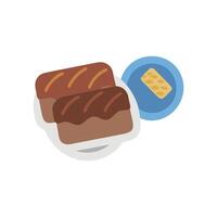 Savory Teriyaki Icon Design vector