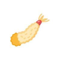Flavorful Tempura Shrimp Icon vector