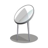 Stylish egg-shaped side table design vector