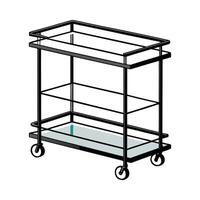 Creative bar cart featuring two-tier design vector