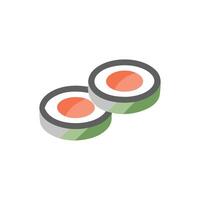 Flavorful Sushi Icon Design vector