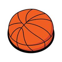 Basketball shaped circular pouf design vector