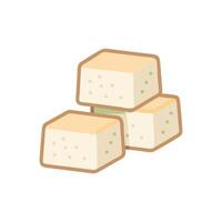 Fresh Tofu Icon Design vector