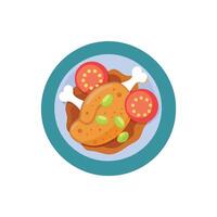 Savory Szechuan Chicken Icon vector