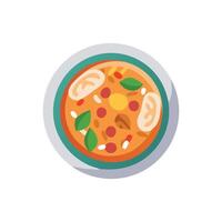 Nutritious Thai Curry Icon vector