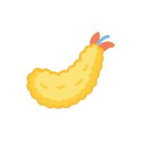 Delicious Tempura Shrimp Icon vector