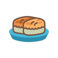 Flavorful Teriyaki Icon Design vector