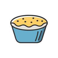 Elegant Souffle Icon Design vector