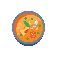 Classic Tom Yum Soup Icon vector