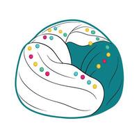 Creative bubble shaped beanbag chair artwork vector
