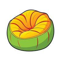 Large colorful bean bag chair design inspiration vector