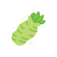 Nutritious Wasabi Icon Design vector