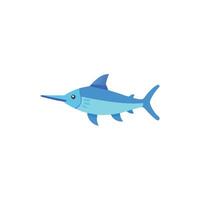 Stylish Swordfish Icon Design vector