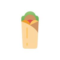 Delectable Shawarma Icon Design vector