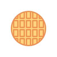 Delicious Waffle Icon Design vector