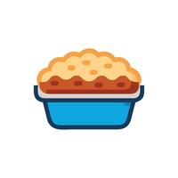 Savory Shepherd's Pie Icon Design vector
