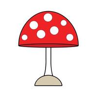 Chic mushroom-shaped floor lamp vector