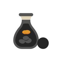 Savory Soy Sauce Icon Design vector