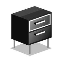 Creative floating design minimalist nightstand vector