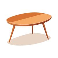 Bean shaped coffee table conceptual design vector