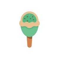 Fresh Vegan Ice Cream Icon Design vector