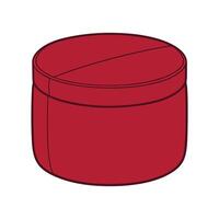 Multi-purpose ottoman with hidden storage vector
