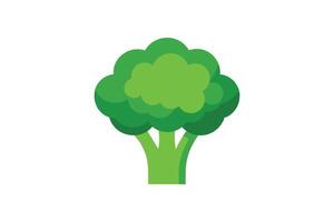 Minimalist broccoli icon design vector
