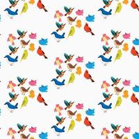 Birds pattern illustration vector