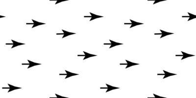Pattern featuring black arrows on a white background creating a dynamic visual effect vector