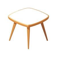 Stylish triangular small coffee table vector