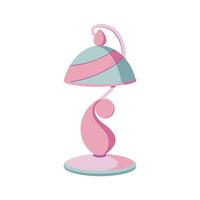 Chic lamp featuring a spiral base vector