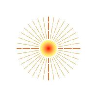 Pain area marked with red target. Sore spot icon for body discomfort. Hurt place indicator used in medical advertisements. Abstract ache localization symbol vector