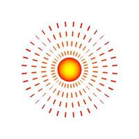 Red circle for pain target. Sore body part mark symbolizing ache. Abstract icon for hurt area. Localization sign used in pain relief advertisements vector