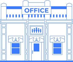 Downtown office building isolated graphic vector