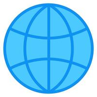 Globe web symbol icon isolated on white background. vector