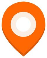 GPS flat icon isolated on white background. vector