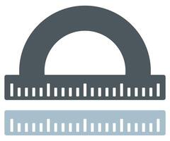 Ruler icon set isolated on white background. vector