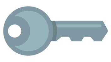 key icon isolated on white background. vector