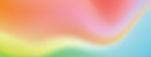 Abstract background with a blended pastel rainbow gradient vector