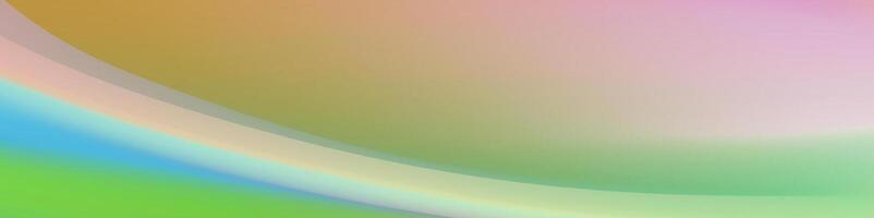 Abstract background with a curved pastel rainbow gradient vector