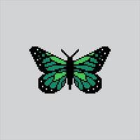 Pixel art illustration Butterfly. Pixelated Butterfly Insect. Butterfly Insect Icon pixelated for the pixel art game and icon for website and game. old school retro. vector