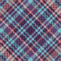 Plaid With Night Color Pattern vector