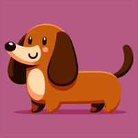 dog character with flat design that can be used as an icon vector