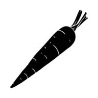 carrot icon illustration isolated on white background vector