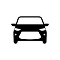 Car icon, flat icon for apps and websites vector