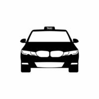 Taxi Icon View Front For Web vector